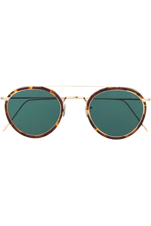 Eyevan 7285 Tortoiseshell pilot-frame sunglasses