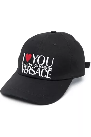 VERSACE Women Caps - Embroidered slogan cap