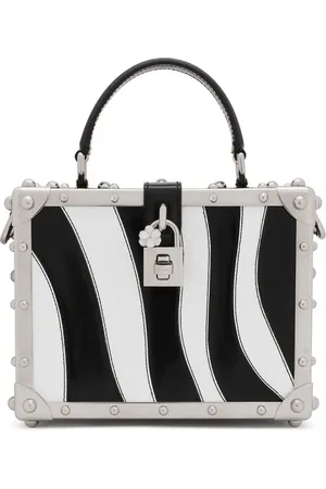 Dolce & Gabbana Dolce Box zebra-print top-handle bag