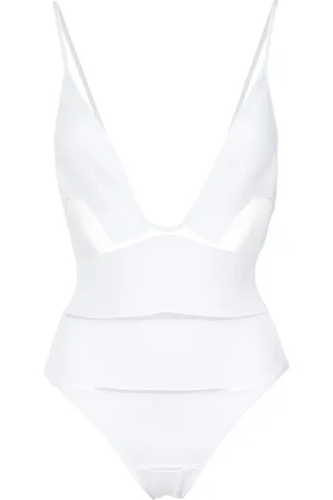 AMIR SLAMA Deep V-neck swimsuit