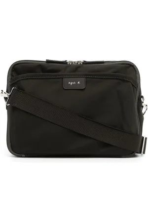 AGNÈS B. Logo tag messenger bag