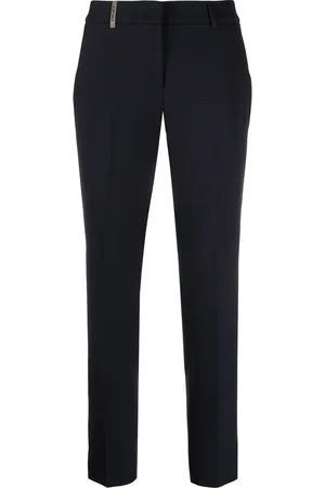 PESERICO SIGN Slim fit cropped trousers