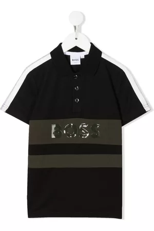 HUGO BOSS Boys Polo Shirts - Logo-print polo shirt
