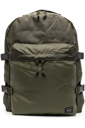 PORTER-YOSHIDA & CO Logo patch buckled backpack