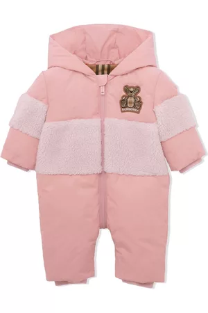 Burberry Coats - Thomas Bear-appliqué hooded puffer coat