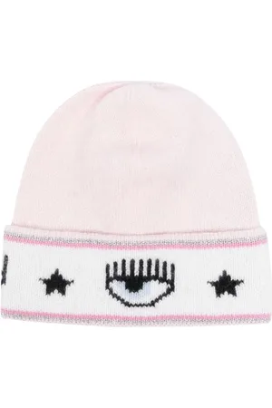 Chiara Ferragni Eyelike-motif knitted beanie