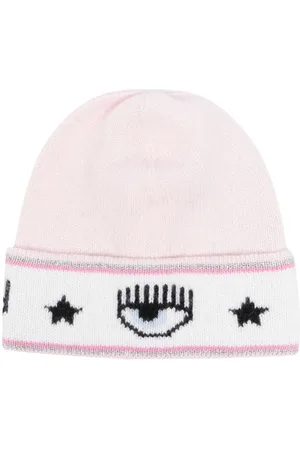 Chiara Ferragni Eyelike-motif knitted beanie