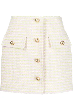 pushBUTTON Button-up mini skirt