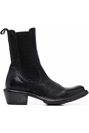 Moma Women Ankle Boots - Mid-calf leather Chelsea boots