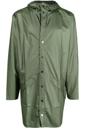 Rains Drawstring hood raincoat