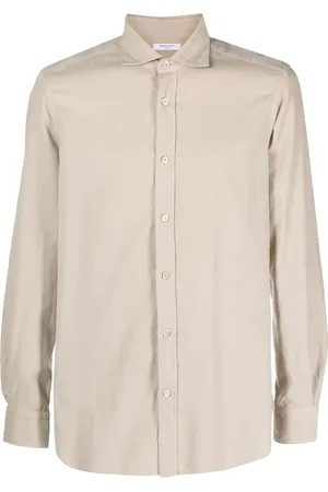 Boglioli Spread-collar long-sleeve shirt