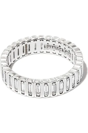 Suzanne Kalan 18kt white gold Inlay diamond eternity band ring