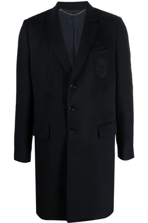 By Walid colour-block single-breasted coat - Black