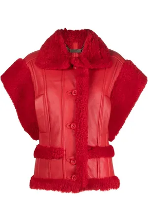 Philipp Plein Gothic Plein buttoned shearling vest