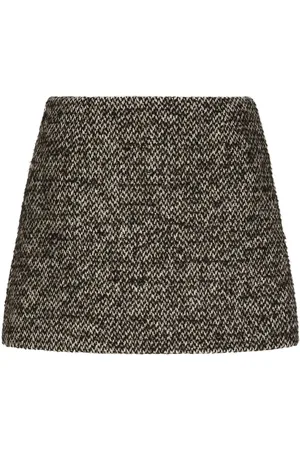 Pinstripe wool skirt - Woman