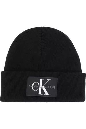 Calvin Klein Men Beanies - Logo patch beanie hat