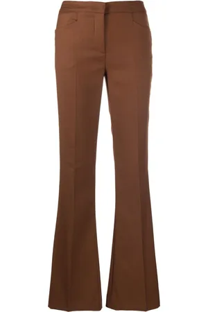 BLANCA Pressed-crease flared trousers