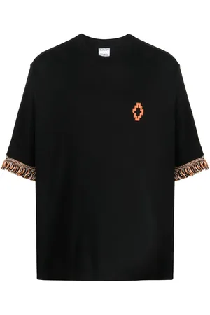 MARCELO BURLON Fringed-trim T-shirt