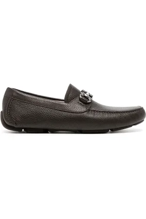 Salvatore Ferragamo Gancini horse-bit driver loafers