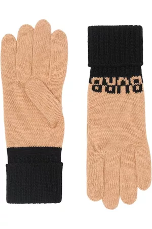 Burberry Men Gloves - Intarsia-knit logo gloves