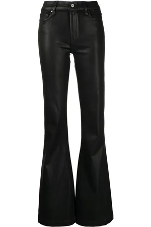 Paige Genevieve coated flared jeans