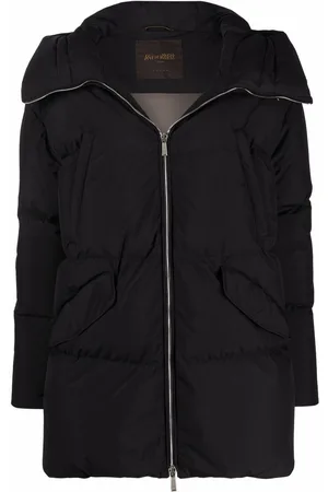 MOORER Padded hooded jacket