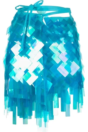 The Attico Aurelie embellished mini skirt