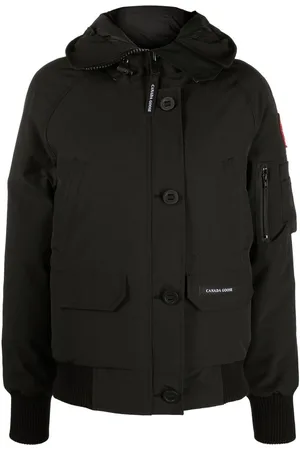 Canada Goose Logo-patch hooded down jacket