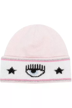 Chiara Ferragni Kids Eyelike-motif knitted beanie