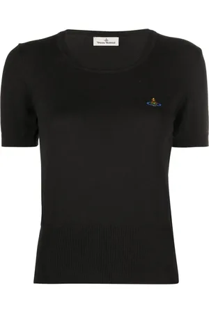 Vivienne Westwood Bea Orb-embroidered knitted top