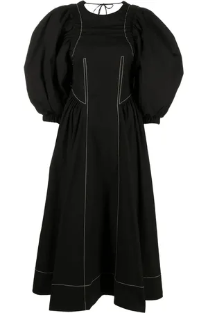 REJINA PYO Puff-sleeve midi dress