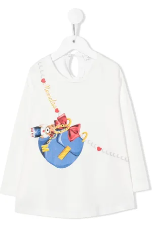 MONNALISA Graphic-print long-sleeve T-shirt