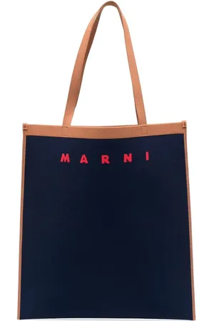 Marni Intarsia-logo tote bag