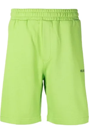 Helmut Lang Logo-print cotton track shorts