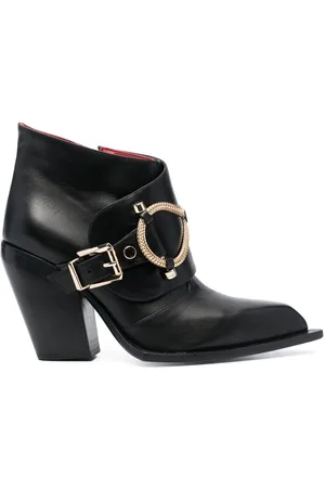 HARDOT Chain-link trim ankle boots