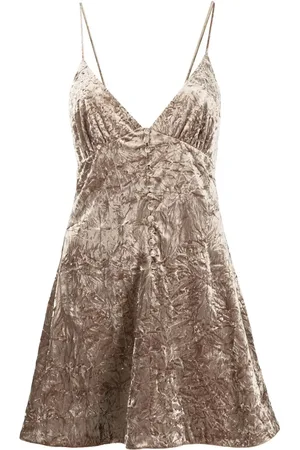 Saint Laurent Spaghetti-strap v-neck dress