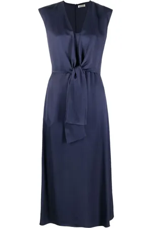 There Was One Knot-detail sleeveless midi dress