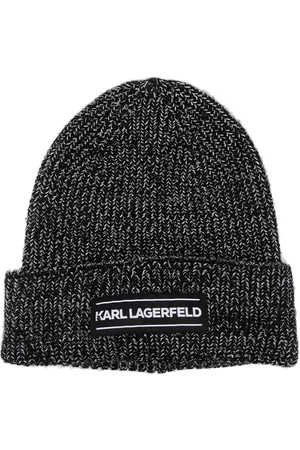 Karl Lagerfeld Men Beanies - K/Essential logo-patch beanie