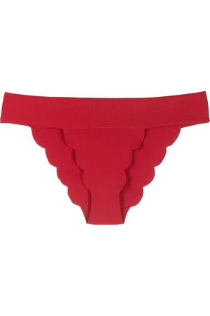 Marysia Scalloped edge bikini bottoms