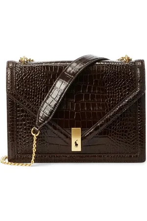 Ralph Lauren Crocodile-effect leather bag