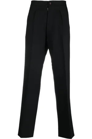 Maison Margiela Herringbone-pattern wool trousers