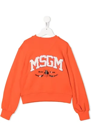 Msgm Textured-logo sweatshirt
