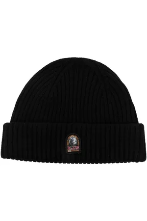 Parajumpers Logo-patch ribbed-knit beanie