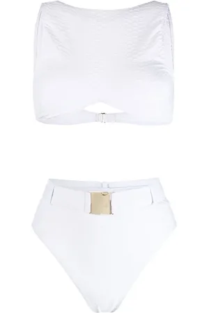Noire Swimwear Belted high-rise bikini