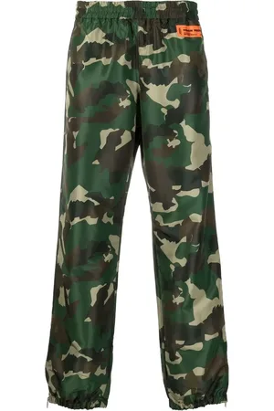 Heron Preston Camo logo-patch track-pants