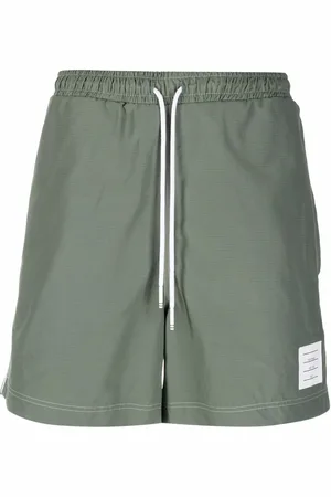 Thom Browne Grosgrain-tab track shorts