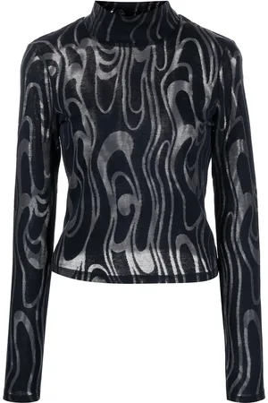 ECKHAUS LATTA Shrunk turtleneck long-sleeve top