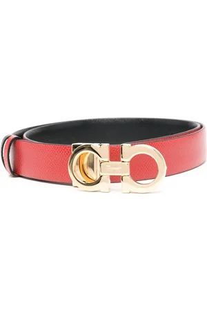 Salvatore Ferragamo Gancini-buckle calf leather belt