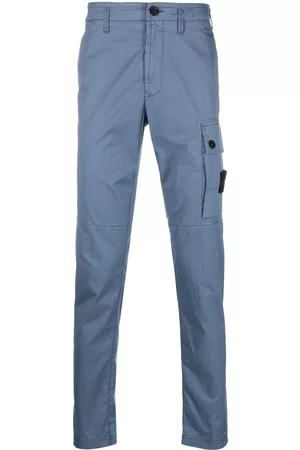 Stone Island Men Slim Fit Cargo Pants - Compass-badge slim-fit trousers