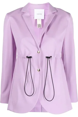 Patou Drawstring single-breasted blazer